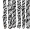 Fly Screen Curtain in Gray Black and White 100 x 220 cm Chenille