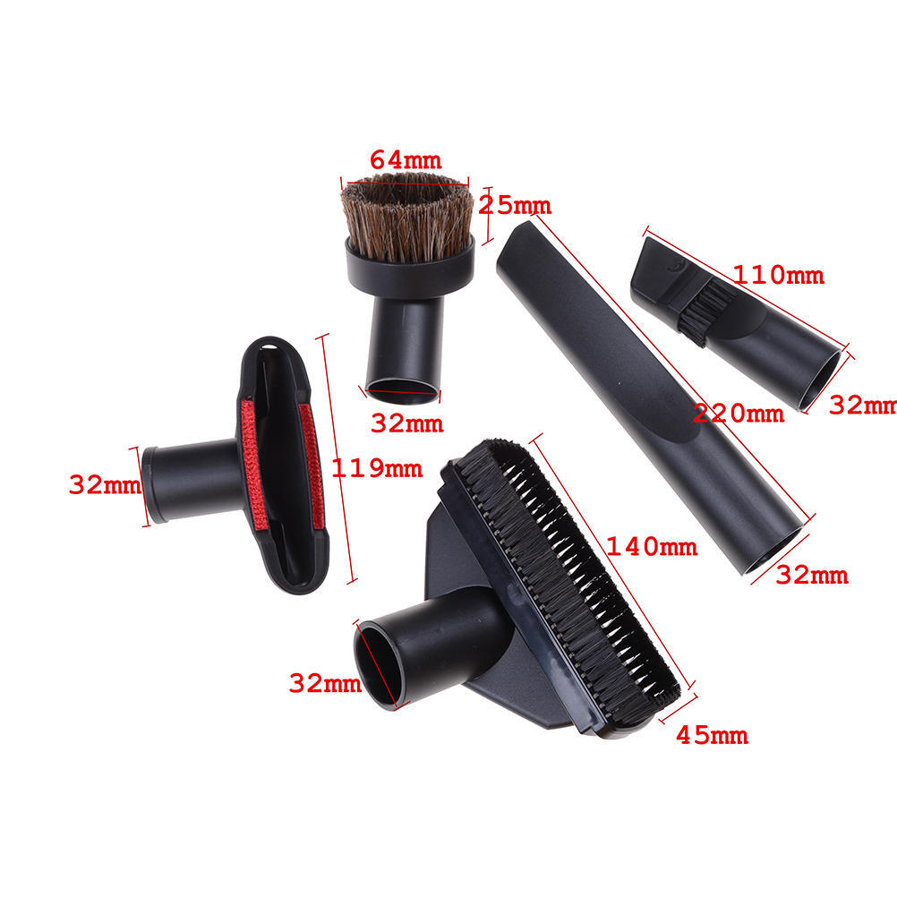 32Mm Vacuum Cleaner Brush Nozzle Home Dusting Crevice Stair Tool Kit 5 In 1 Parts