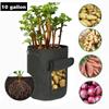 10 Gallon Garden Grow Bags Flower Vegetable Aeration Planting Pot Container Fruit Plants Growing Planter Pouch Handles