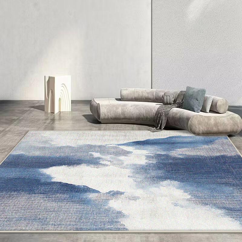 Скандинавский Абстрактный Ковер Гостиная Рендеринг Декорация Диван Синий Ковры Большой Площади Уличный Активный Нескользящий Коврик Настраиваемый