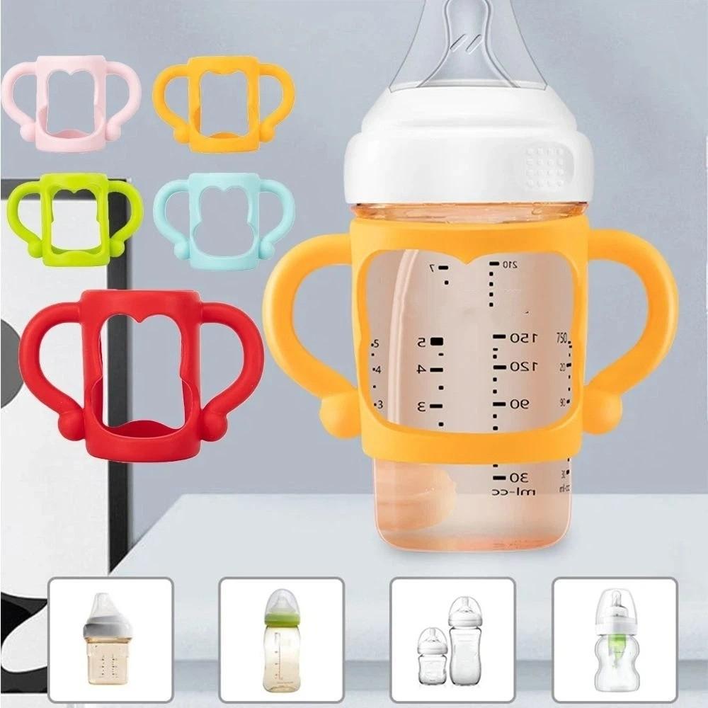 Silicone Safety Wide Mouth Grip Universal Handle Baby Bottle Handles Feeding Bottles Accessories