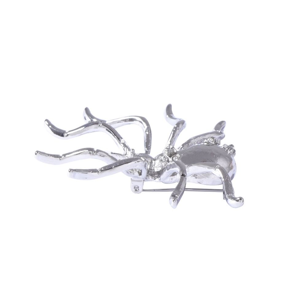 Brooch Spider Necklace Pin Insect Ear Studs Chic Exaggerated Spider Jewelry Set  Girls
