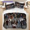 Fantasy Warriors Battle Bedding (1 * duvet cover + 2 * pillowcase, without core) 2D Flat Christmas birthday gift Bedding set Soft and comfortable
