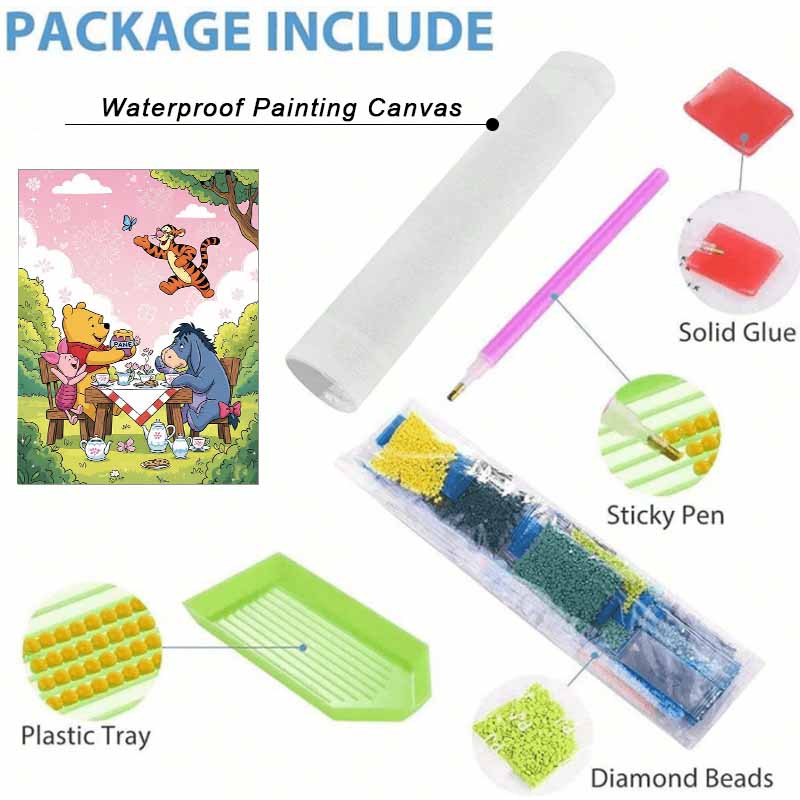 Disney Diamond Painting Kit Winnie the Pooh Classic Home Decor Craft Perfect Gift Idea Diamond Art