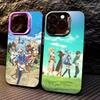 K-Kono Subarashii S-Sekai ni Shukufuku Чехол для телефона For iPhone17,16,15,14,13,12,11 Plus,Pro Max Цветной Посеребренный Внутренняя крышка