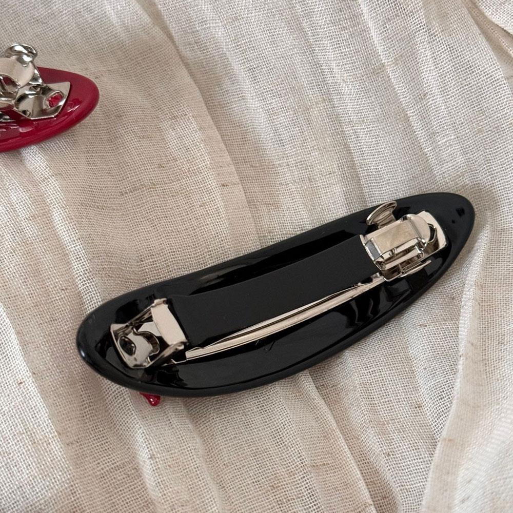 Vintage High-Grade Acetate Spring Clip Women Girls Korean Low Ponytail Hairpin Bowknot Temperament Hair Clip Hair Accessories