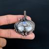 Rainbow Moonstone Pendant Gemstone Jewelry, 999 Copper Wire Wrapped Pendant, Handmade Beautiful Jewelry Pendant