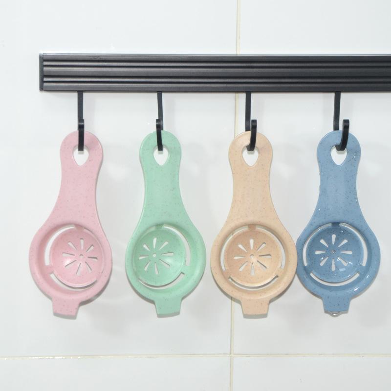 Экологичный сепаратор яичного белка дуршлаг домашний инструмент фильтр для яиц желтковый сепаратор пластиковые гаджеты пшеничная солома ручные аксессуары