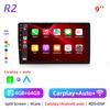 QLED 4core 2 Din Car Radio Android auto Carplay Android 13 GPS Car Audio 9 дюймов WIFI BT IPS Автомобильный мультимедийный проигрыватель