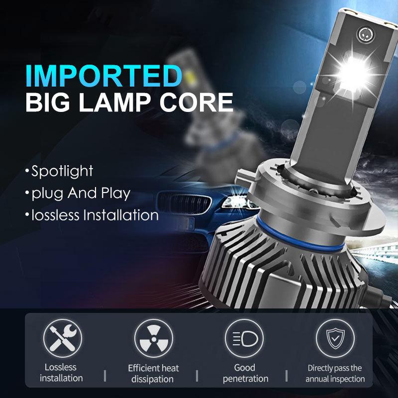 2 шт. H7 светодиодный Canbus 25000LM 120 Вт H11 светодиоды H4 H1 H8 HB3 9005 9006 HB4 9012 Hir2 лампы для автомобильных фар мотоцикл авто противотуманные фары 6000K двойная медная трубка