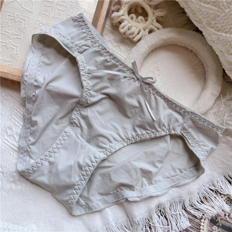 Женские милые женские трусики в клетку с милым рисунком из ледяной шелкографии и цветов в горошек с фланцами и низкой посадкой