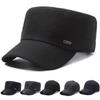 Hat Men's Spring and Autumn New Simple Middle-aged and Elderly Flat Hat Shade Sunscreen Baseball Cap Outdoor Casual Men's Hat