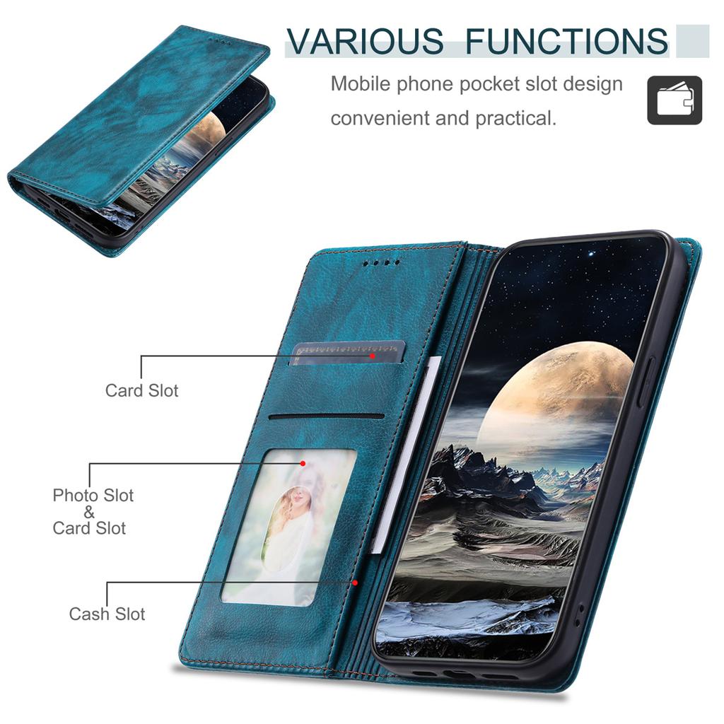 Чехол-книжка-кошелек из искусственной кожи Litchi Stria с подставкой для Xiaomi Redmi Note 8, Poco M3, Redmi 10X 4G, Redmi Note 9 Pro, Note 11, Note 12, K50, K60...