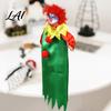 Halloween Window Ornaments Decoration Scary Hanging Clown Pendant with Satin Cloak Indoor Scene Decor Jester Plush Ornament for Horror Party Props,