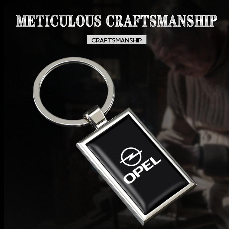 1Pcs Zinc Alloy Car Keyring Auto Logo Keychain Pendant Decoration For Opel OPC Astra Insignia Vectra Corsa Zafira Mokka Antara