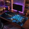Olympique Marseille FC Custom Large Mouse Pad, Personalized Name Text Print, Football Logo Non‑Slip Desk Mat Gaming Gift