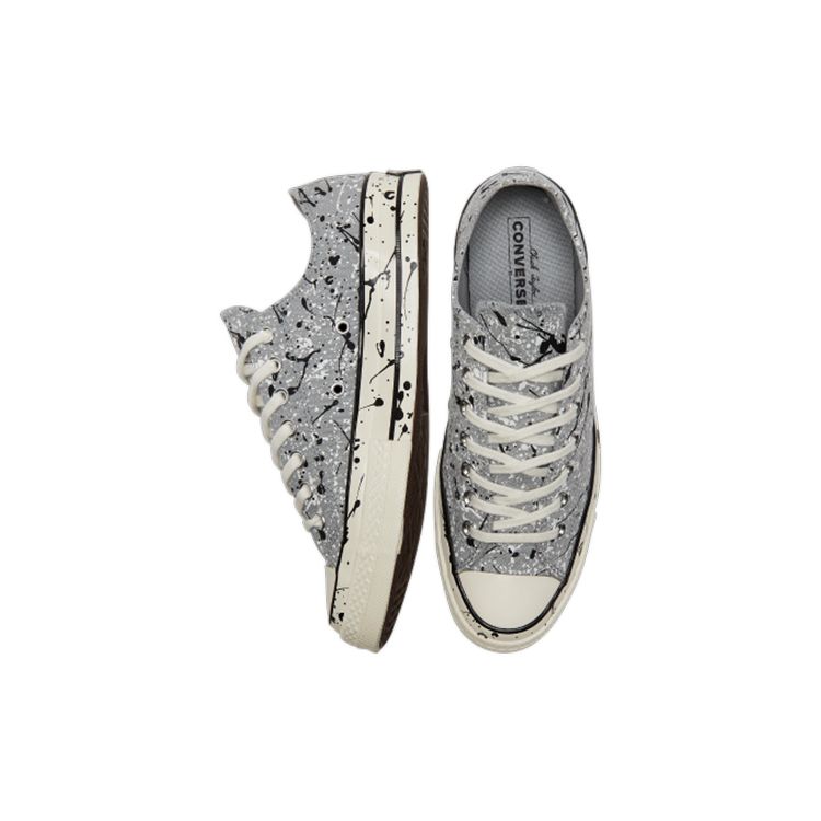 Converse Кроссовки унисекс Chuck 70 Low Archive Paint Splatter Grey Ash-Stone Black A01172C