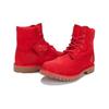 Timberland Leather Durable Shock Absorbing Comfortable Versatile Waterproof Short Outdoor Boots Women Boots Red A2R6B
