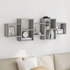 VidaXL Wall Shelf Sonoma Grey 129x18x42 Cm Engineered Wood 853223