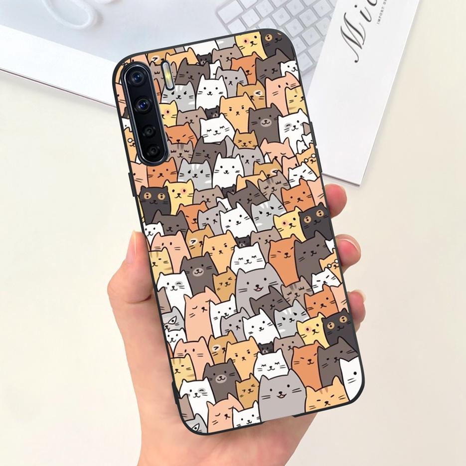 For Oppo A91 Case Oppo Reno3 CPH2043 Cute Astronauts Cartoon Cover Soft TPU Phone Case For Oppo F15 Reno 3 OppoA91 Fundas Bumper