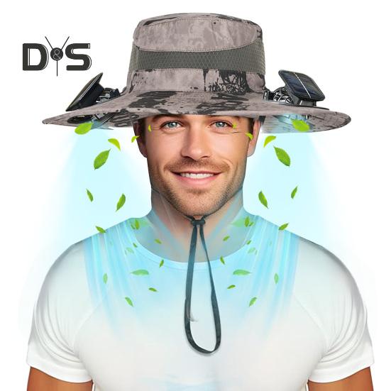 Солнечная шляпа-веер с широкими полями, двухрежимные вентиляторы, аккумулятор 800 мАч, шляпа для рыбалки на открытом воздухе, для пеших прогулок, езды на велосипеде, рыбалки