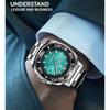 Men's Fully Automatic Mechanical Watches Calendar Stainless Steel Fashion Men's Night Light Waterproof Watch