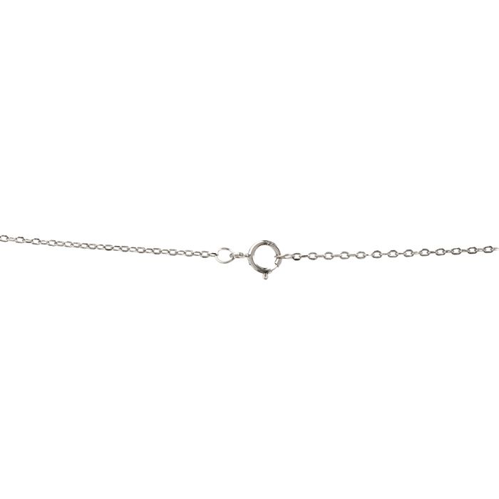 Collier Luxenter en argent 925 avec agate rouge finition en rhodiée - Yedia