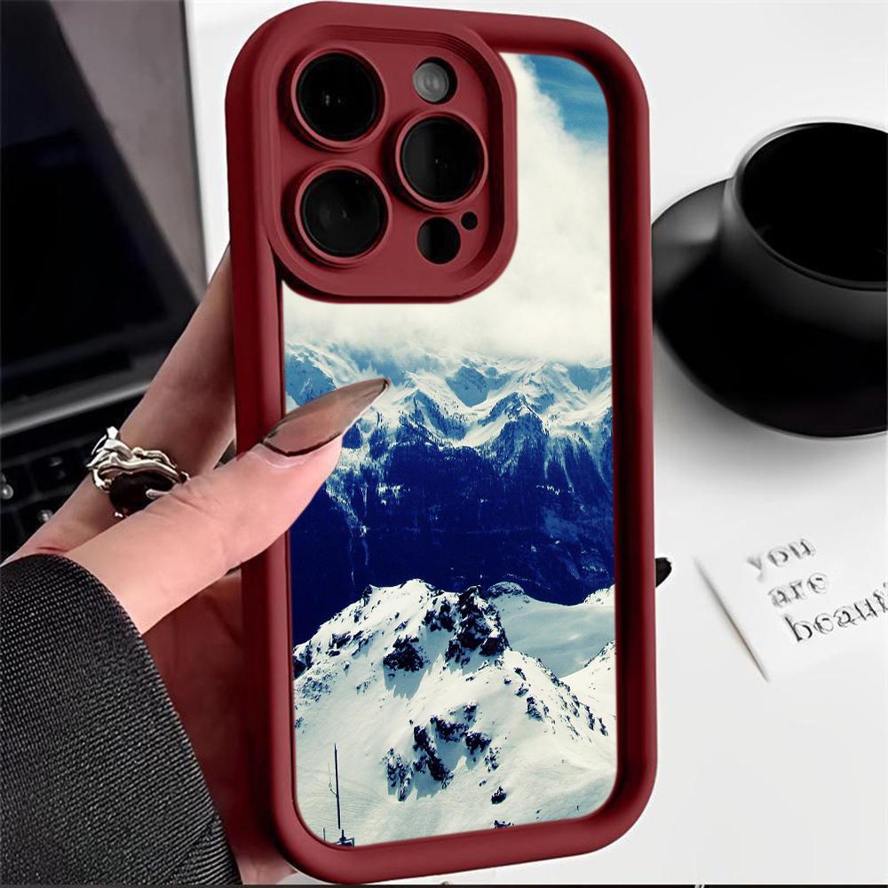 LZ25 Mountain Peak Forest Snow силиконовый чехол для телефона Infinix Smart 9 Hot 40i Tecno Camon20 Moto G22 G30 OnePlus Google Pixel 9 противоударный чехол на заднюю панель