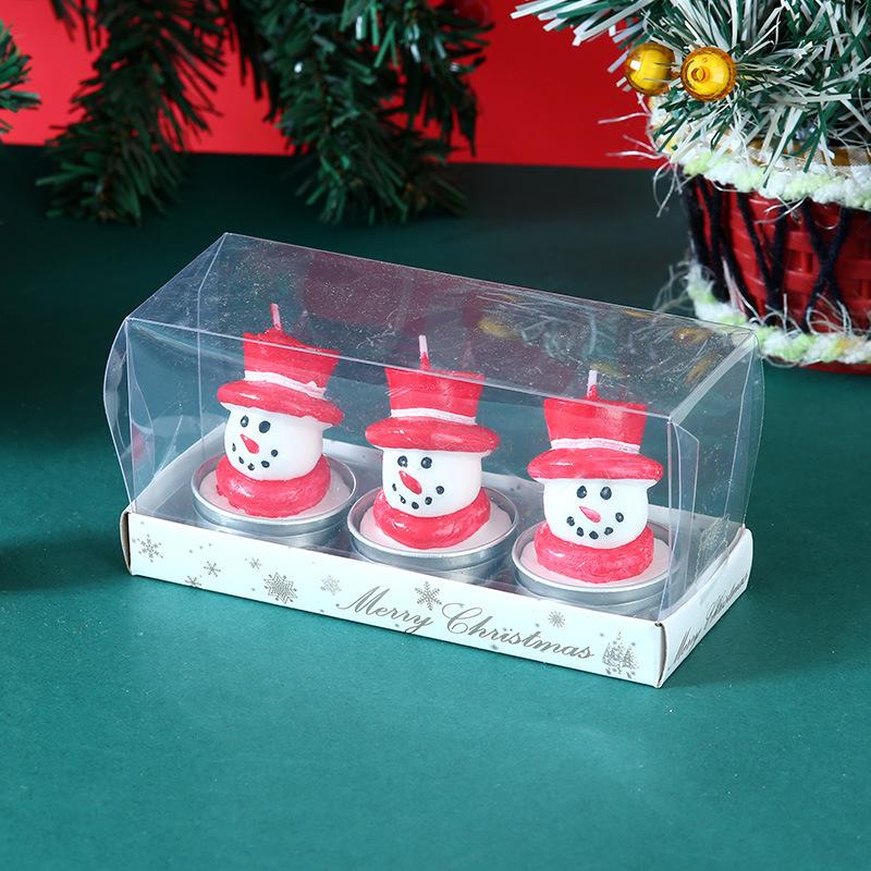 New Christmas Candle Set Souvenir Venue Decoration Small Ornaments Atmosphere Candle Light Small Gift