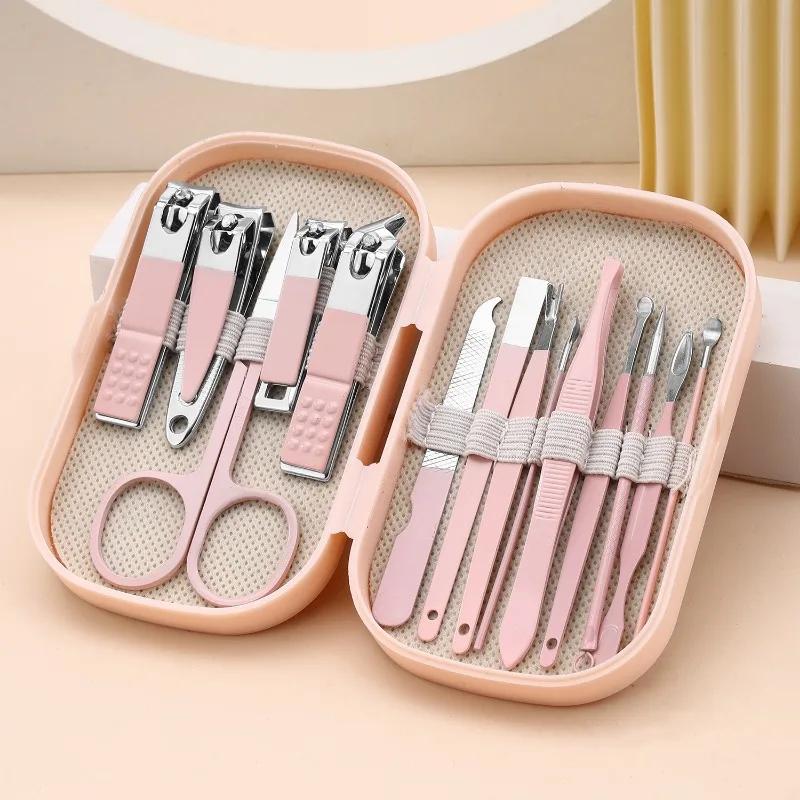 14Pcs/set Manicure & Pedicure Set Stainless Steel Nail Scissors Nail Clippers Cuticle Dead Skin Remover For Men Women