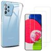 Case for Samsung Galaxy A53 5G and 2 Tempered Glass Screen Protector Phonillico®