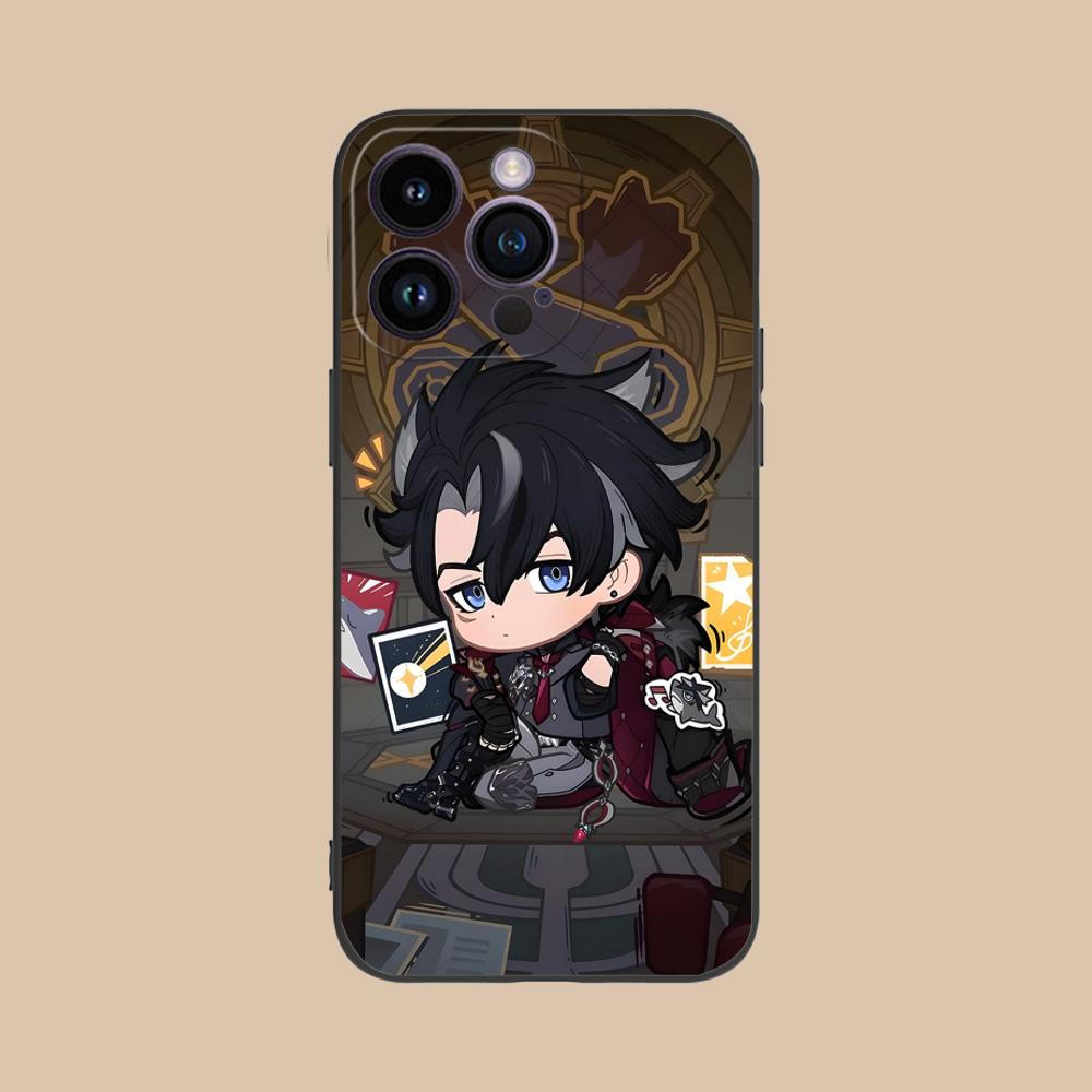 Игровой чехол GI Wriothesley Матовый ТПУ для мобильного телефона iPhone 17 16 15 14 13 12 11 X XR XS 8 7 Air Pro Max Plus Mini Цветная обложка