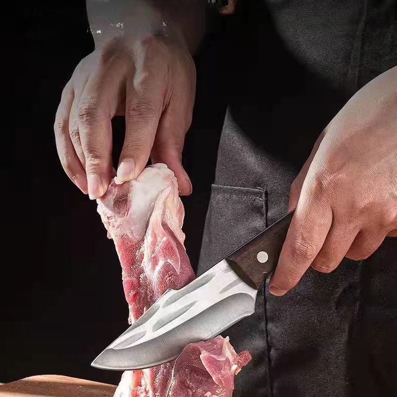 Wood Handle Stainless Steel Kitchen Knife with Cover Chef Knives Paring Knife Meat Fruit Knife Cooking Tools