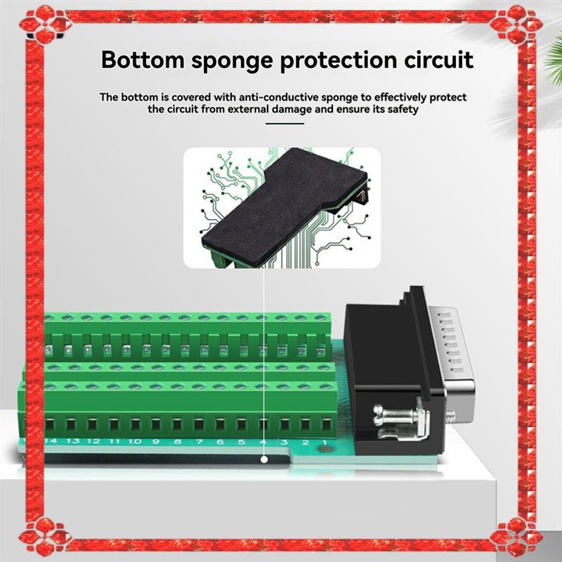 Доставка за 24 часа HDB44 Беспаечный разъем 44-контактный D-SUB 44-контактный штекер с отверстиями для пайки Плата-адаптер терминальных точек