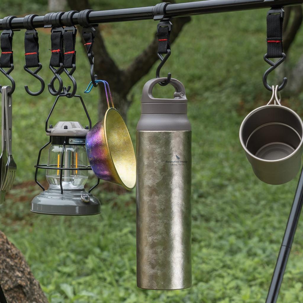 Кружка Boundless Voyage Titanium Water Vacuum Heat с двойными стенками, изготовленная из чистого материала, 800 мл, большая, ультра для ежедневного кемпинга, бутылка Ti3016D, бутылка,