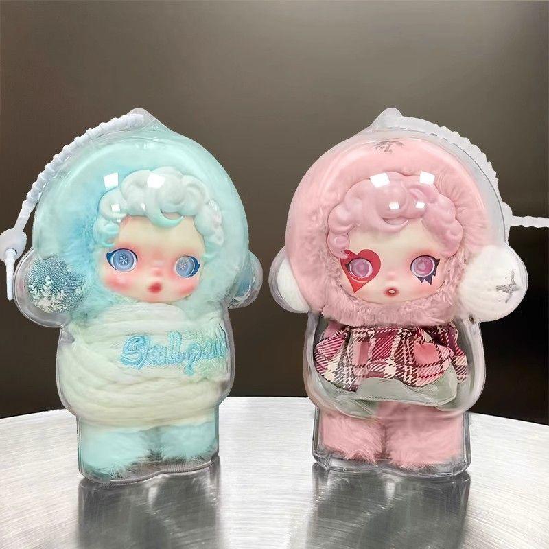Protective Case For Sp Skullpanda Doll Transparent Portable Organizer Storage Case Dust Protective Cover With Silicone Strap
