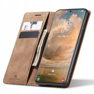 Чехол-кошелек для Galaxy S21 Ultra Светло-коричневый