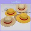 Соломенная пляжная шляпа Луффи из One Piece для защиты от УФ-лучей с дышащей тканью для летних приключений