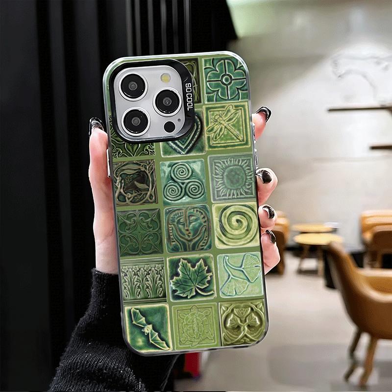 Italian Sicilian Style Floral Pattern Shockproof Phone Case for iPhone 18 17 Air 16 16E 15 Pro Max 14 Plus 13 Mini 12 Back Cover An