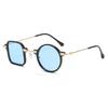 Unique Asymmetrical Square Round Sunglasses  Retro UV400 Clear Men Punk Sun Glasses Ocean Lens Shades for Women Men