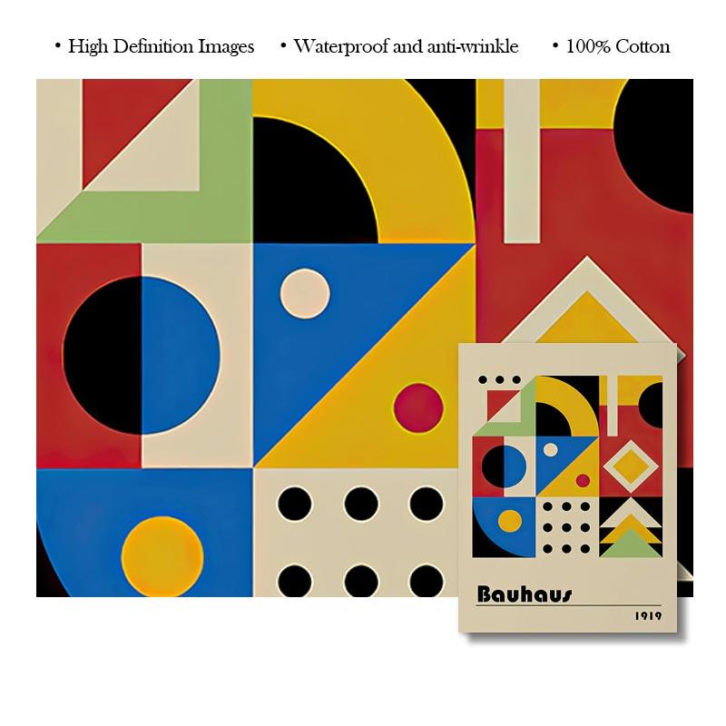 Абстрактные геометрические линии Баухауза, постеры и принты, скандинавская Япония, настенная живопись на холсте, современные картины для декора гостиной