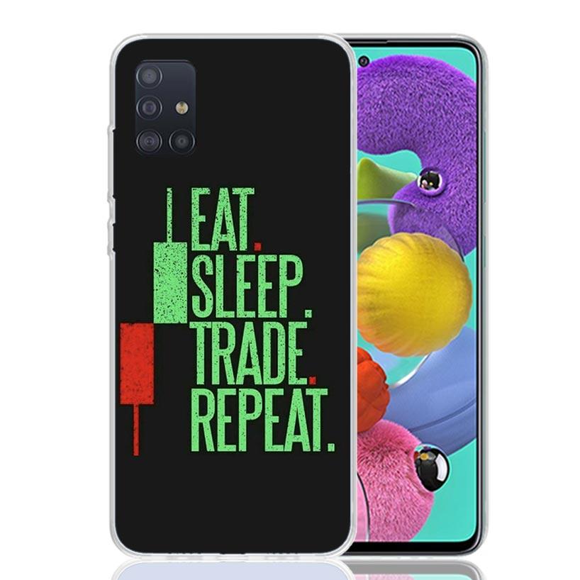 Trade Investment Forex Stock Market Phone Case For Samsung Galaxy A52 A32 A22 A12 A02S A50S A30S A51 A31 AA71 Note 20 Ultra 10 S