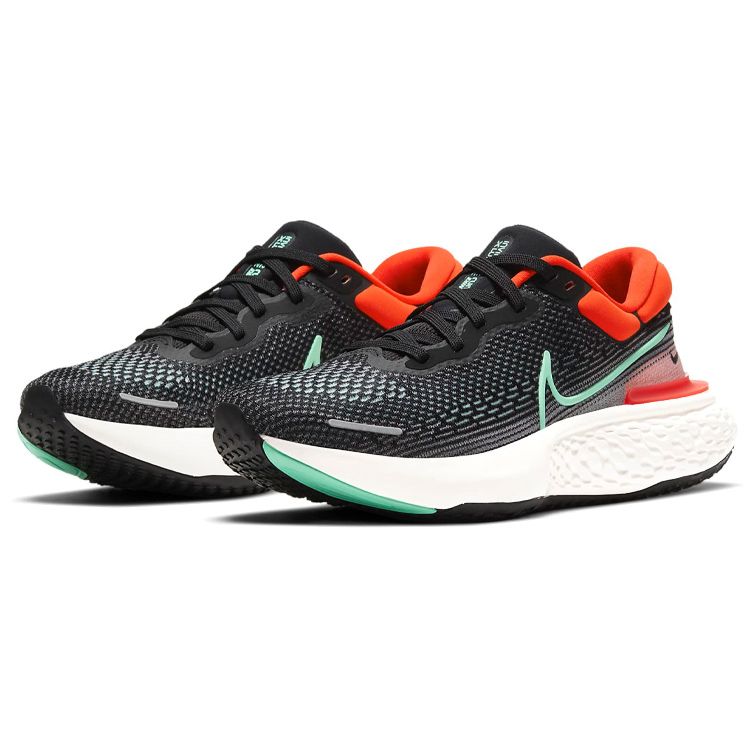 Nike ZoomX Invincible Run Flyknit Black Чили Красные мужские кроссовки Green-Glow CT2228-002