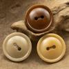 10PCS Wooden Buttons 2/4-hole Round Buttons Polished Smooth Surface Buttons Fashionable Apparel Accessories
