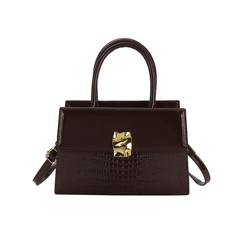 Европейская и американская сумка в стиле ретро с крокодиловым узором, женская сумка 2023 года, новые трендовые сумки, высококачественная модная сумка-мессенджер на одно плечо