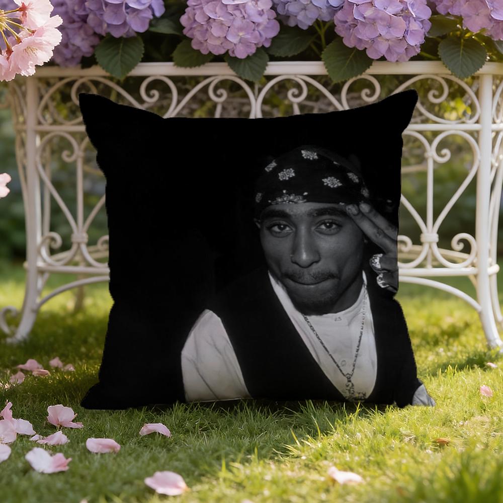 2P-PAC Tupac S-Shakur Чехол-подушка для дома и автомобиля, двойного назначения: Двусторонняя конструкция для максимального комфорта