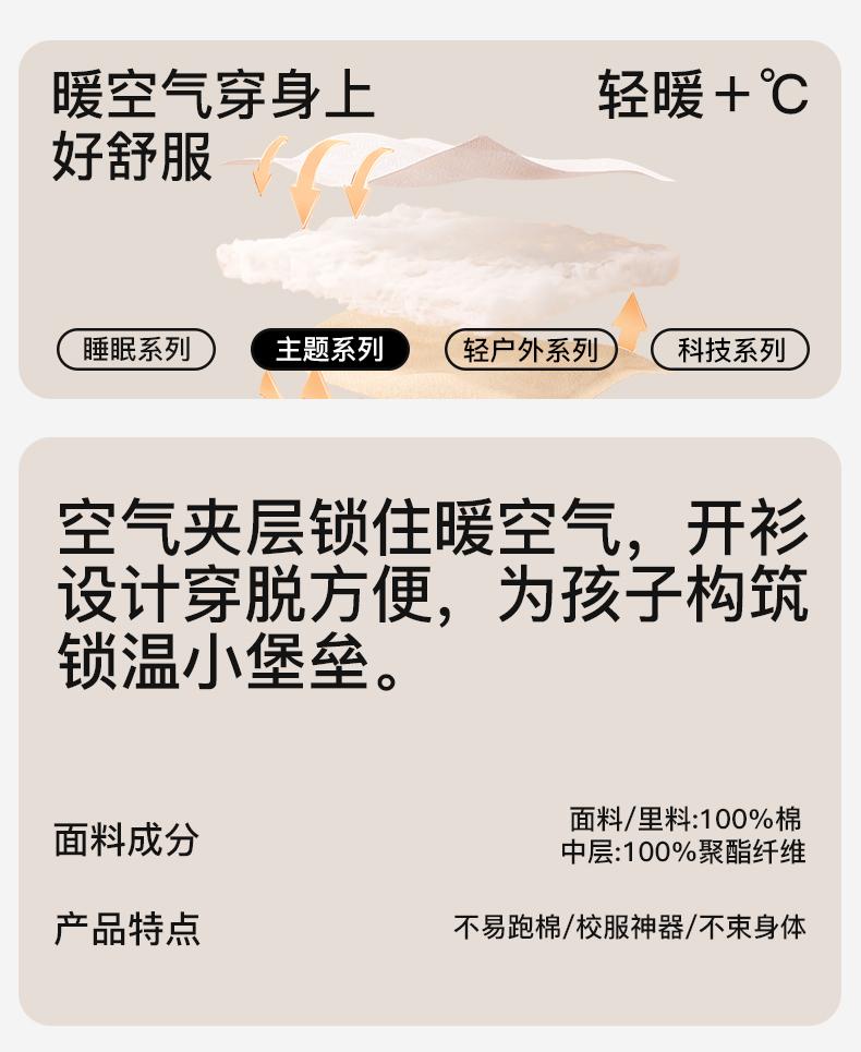 Fenteng Air Sandwich Children's Warm Home Clothes