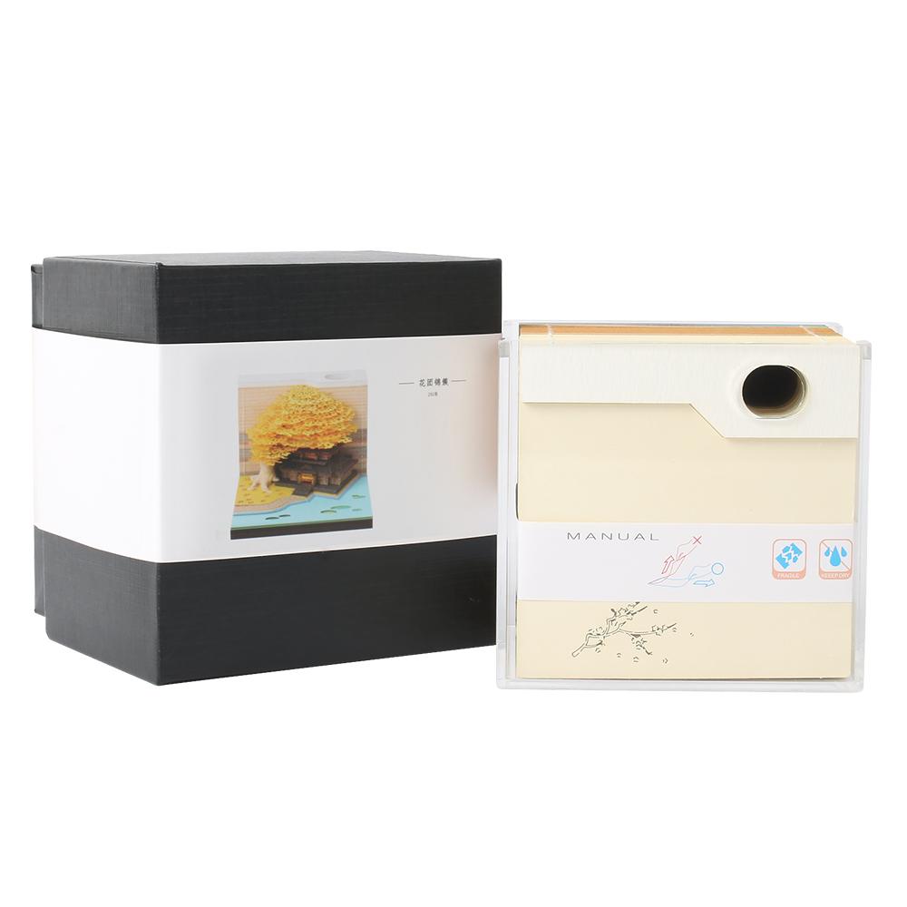 Promotional Customized Rectangular Desktop Sticky Note Set and Acrylic Box Memo Pad With Custom Logo