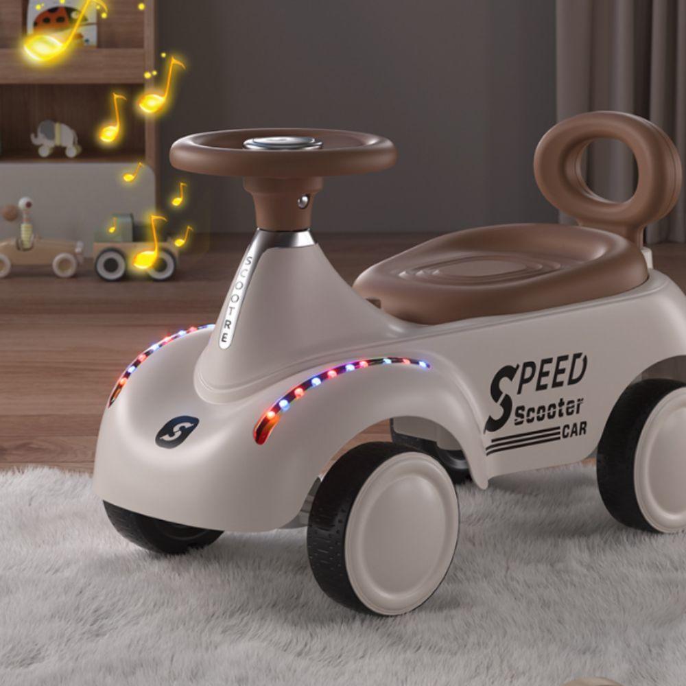 with Sweeping Ride on Car Peanut Shaped Sliding Walking Toy Kids Toddler Scooter Kids Ride on Car