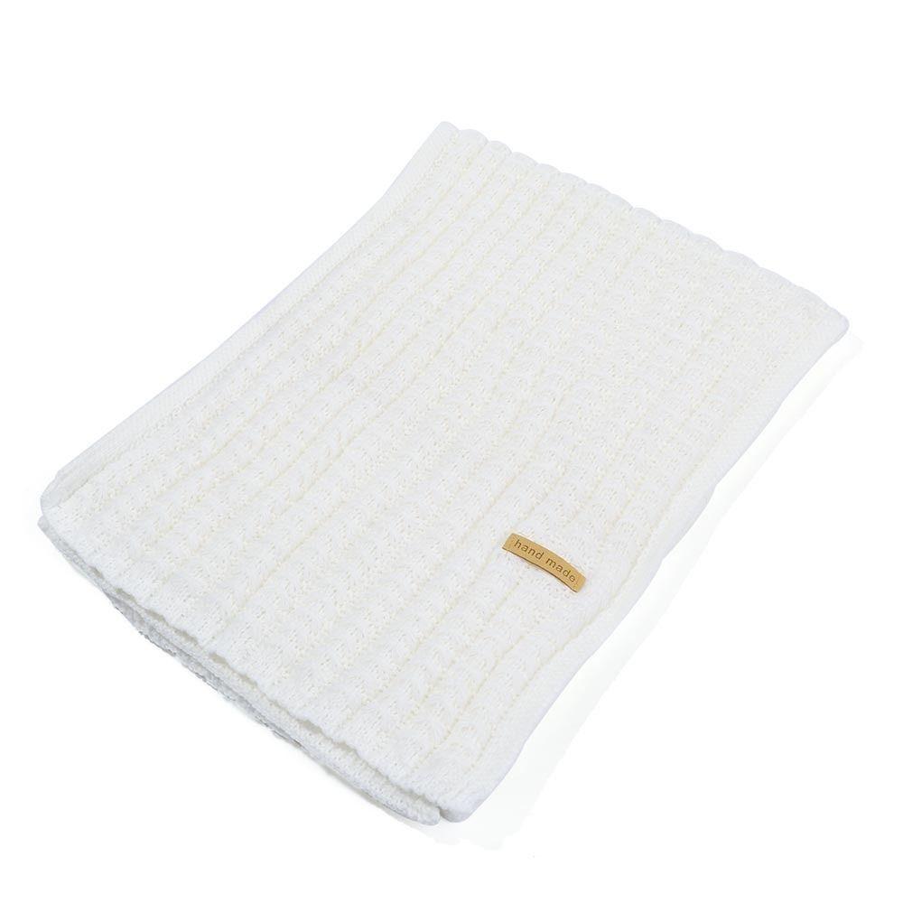 Outdoor Knitted Scarf Thickened Women Scarf Solid Color Bandelete Male and Female